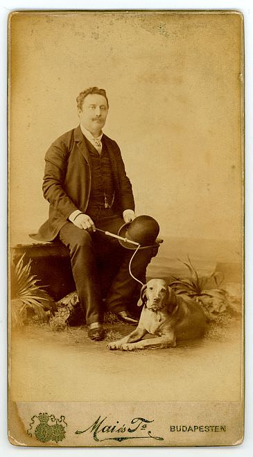 Férfi kutyával (1892 körül)