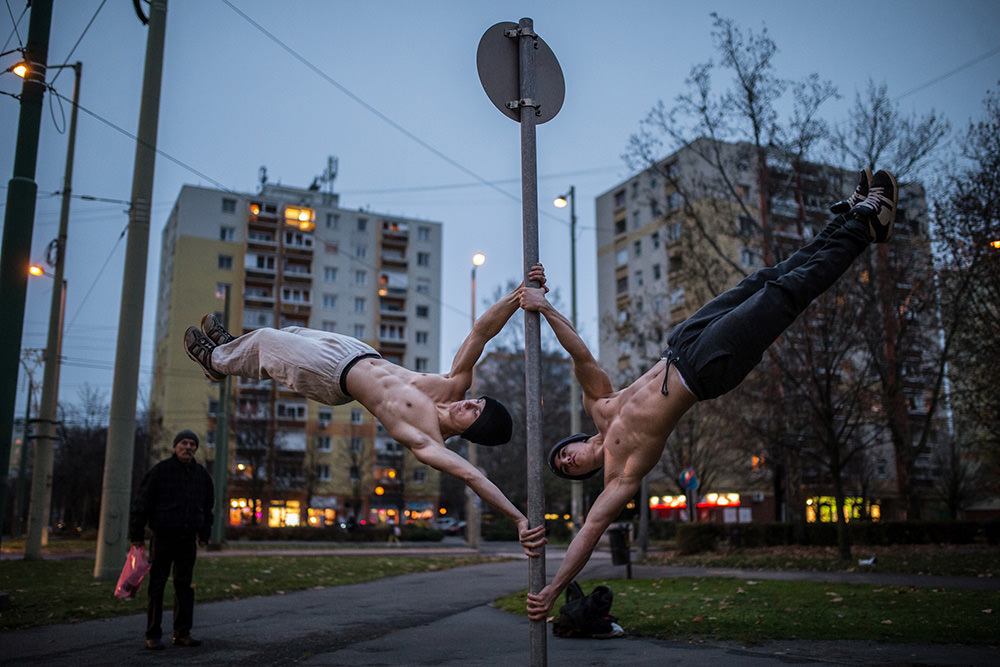 Street workout, Szeged, Csillag tér, 2015